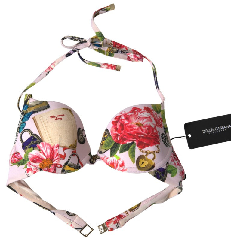  - Chic Floral Bikini Top Elegance