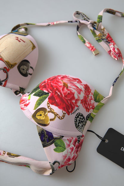  - Chic Floral Bikini Top Elegance