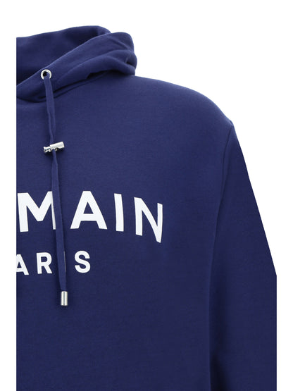  - Elegant Navy Blue Monogram Hoodie