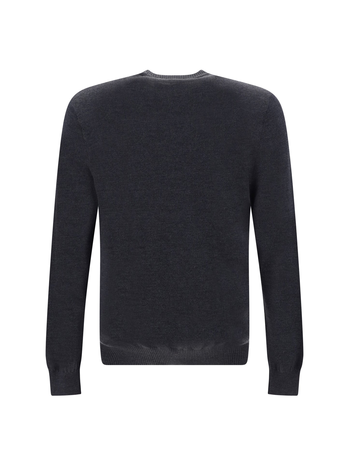  - Chic Grey Wool Iconic Logo Sweater