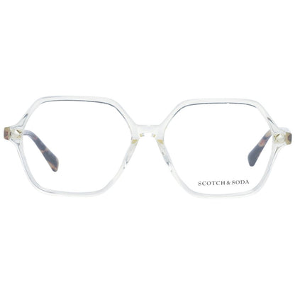 Scotch & Soda Women’s Transparent Optical Glasses – 53mm Square Frame