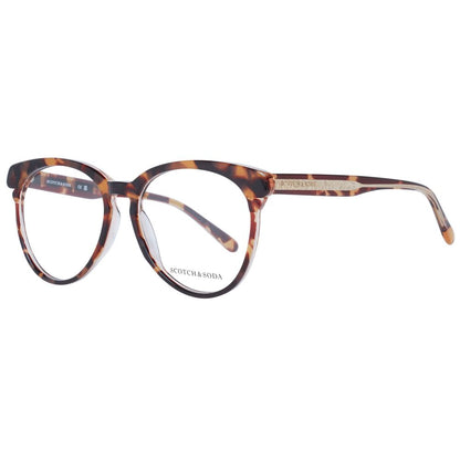 Scotch & Soda Women’s Optical Glasses – Brown Round Frames, 55mm