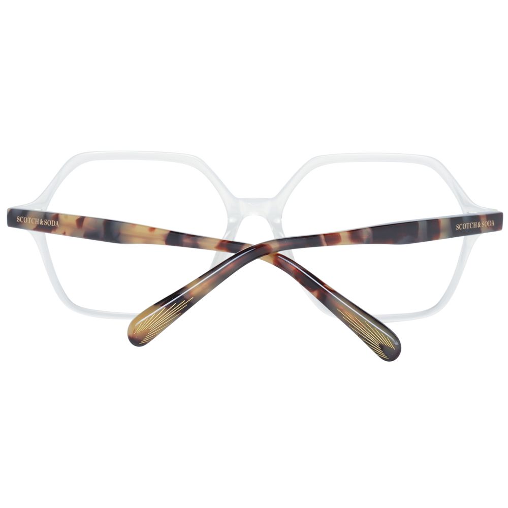 Scotch & Soda Women’s Transparent Optical Glasses – 53mm Square Frame