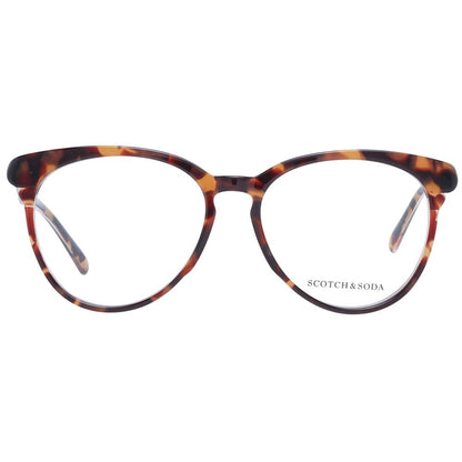 Scotch & Soda Women’s Optical Glasses – Brown Round Frames, 55mm