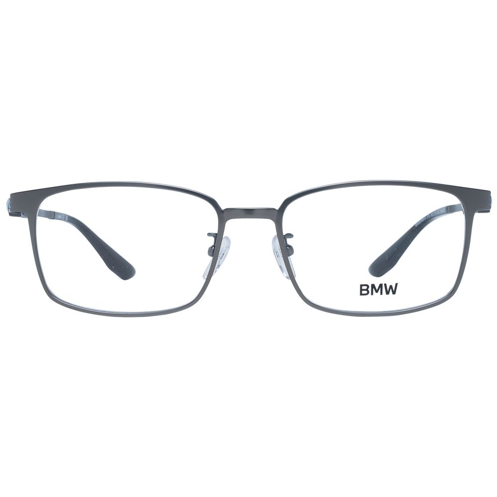 BMW Men’s Optical Frames – Grey Rectangle Design, 56mm