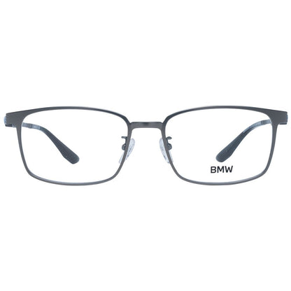 BMW Men’s Optical Frames – Grey Rectangle Design, 56mm