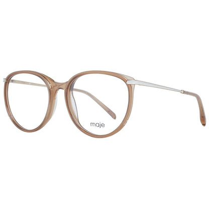 Maje Women’s Optical Frames – Beige Round Frame, 53mm