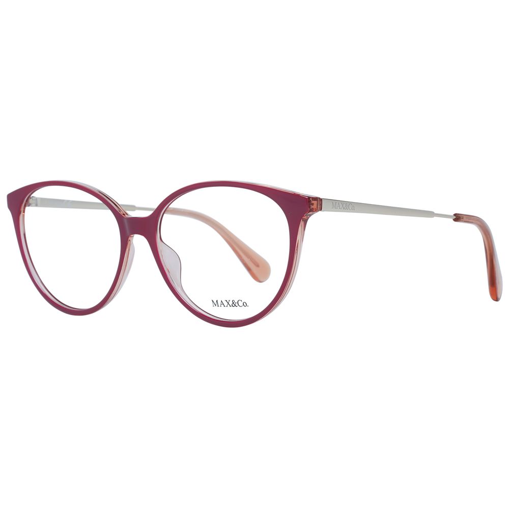 Max & Co Women’s Optical Frames – Burgundy Cat Eye, 54mm