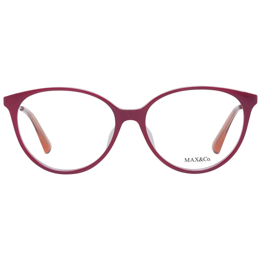 Max & Co Women’s Optical Frames – Burgundy Cat Eye, 54mm