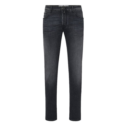  - Elegant Slim Fit Black Stretch Jeans