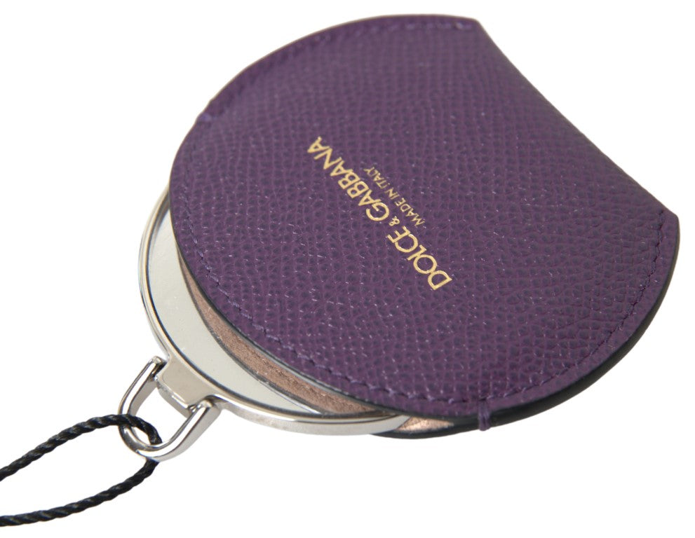  - Elegant Purple Leather Mirror Holder