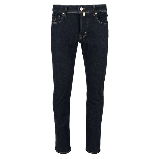  - Elegant Slim Fit Dark Blue Designer Jeans