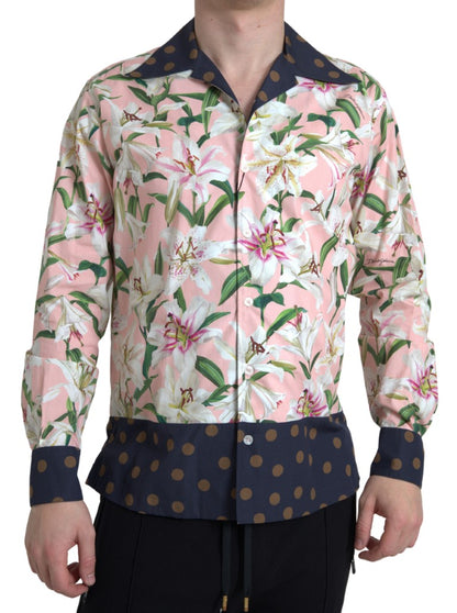  - Elegant Slim Fit Pink Casual Shirt