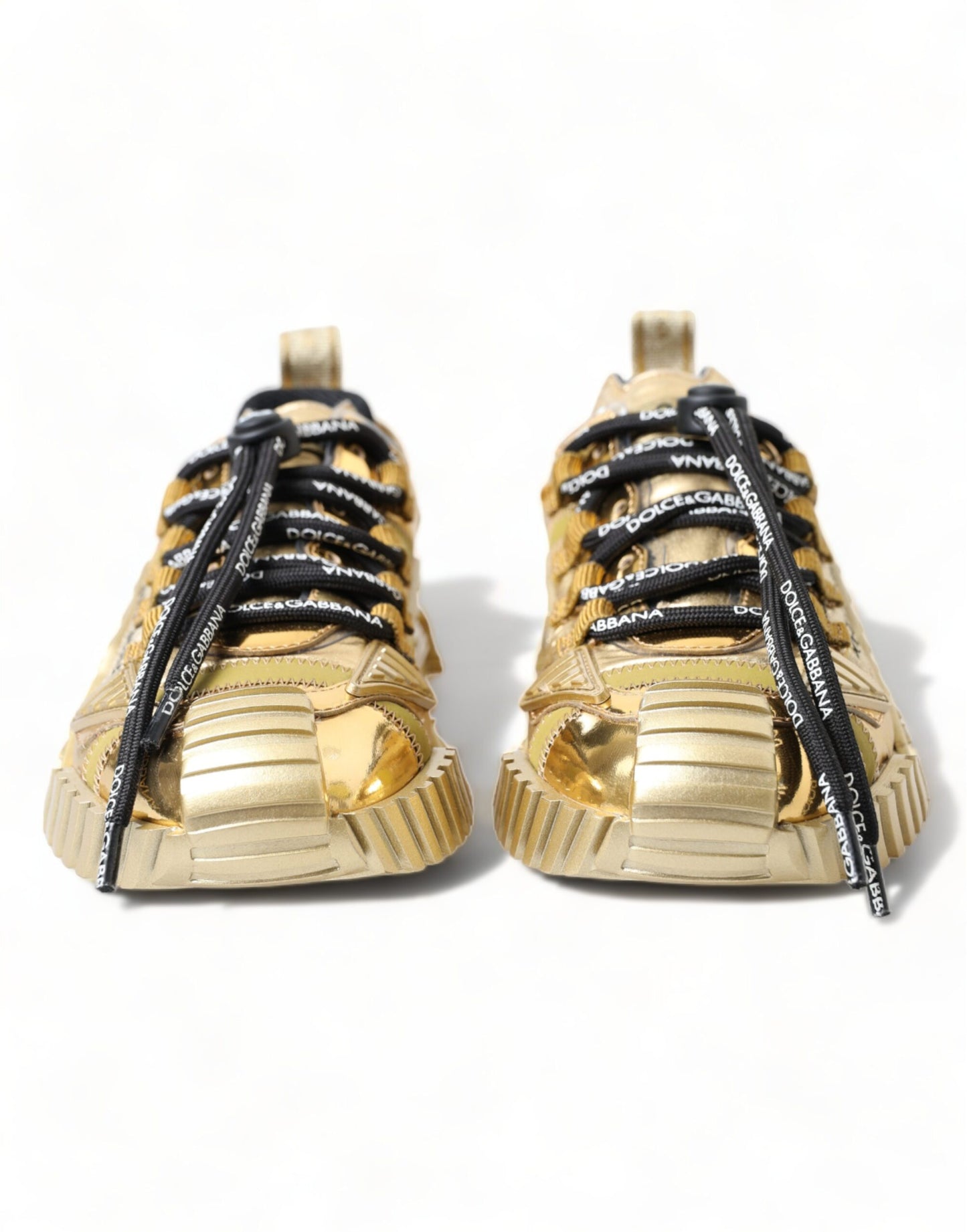  - Gleaming Gold-Toned Luxury Sneakers