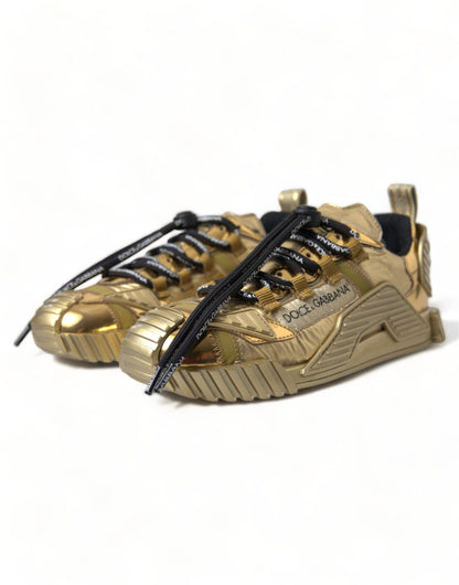  - Gleaming Gold-Toned Luxury Sneakers