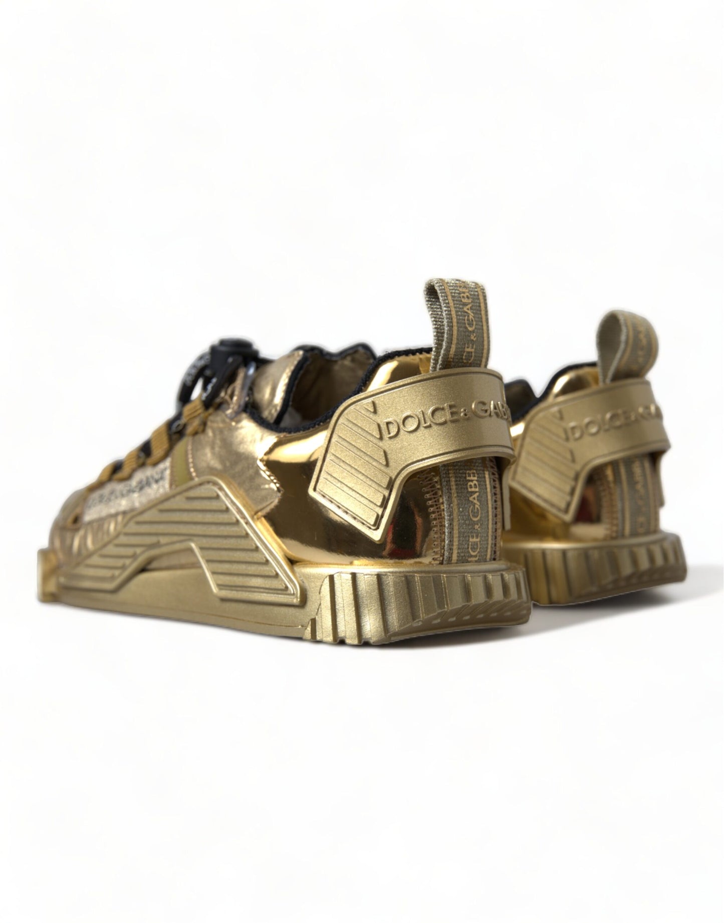  - Gleaming Gold-Toned Luxury Sneakers