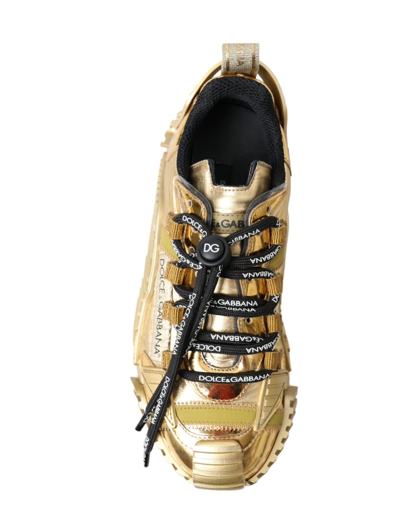  - Gleaming Gold-Toned Luxury Sneakers