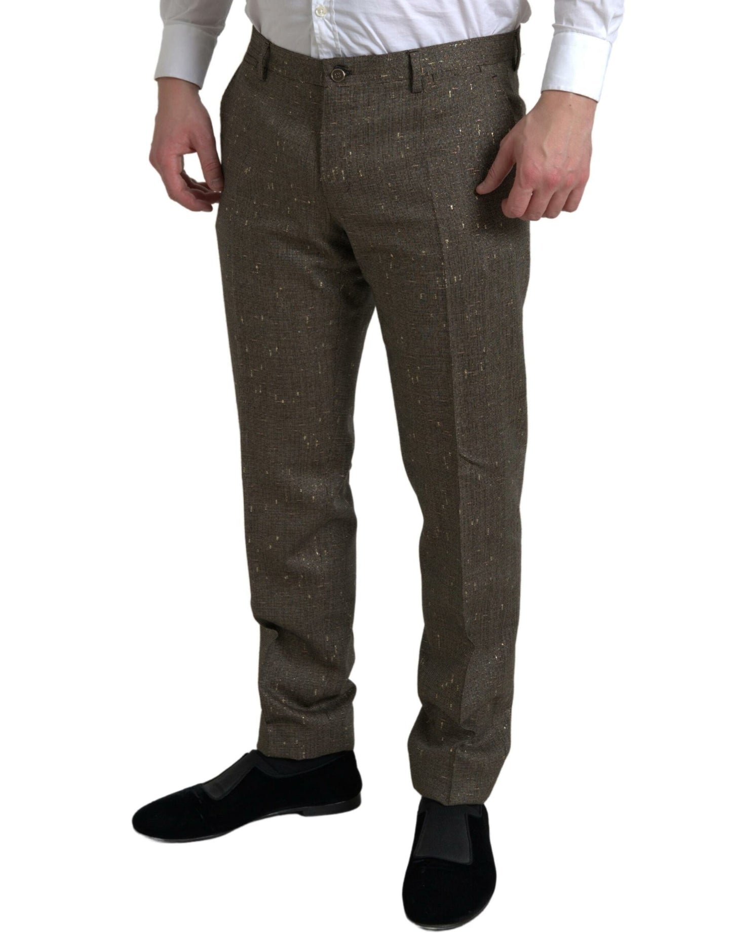  - Elegant Skinny Wool Chino Pants