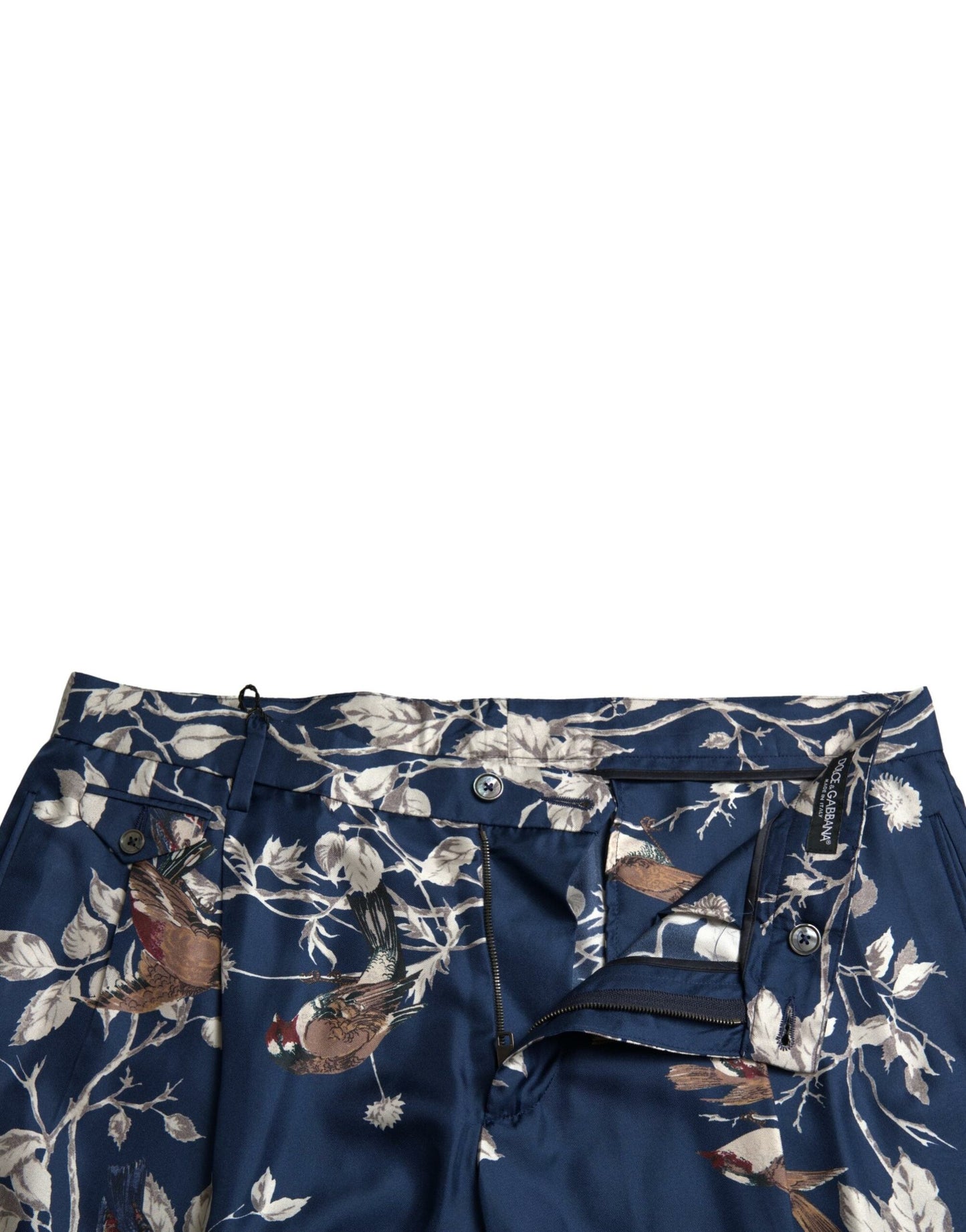  - Silken Floral Bermuda Shorts in Blue