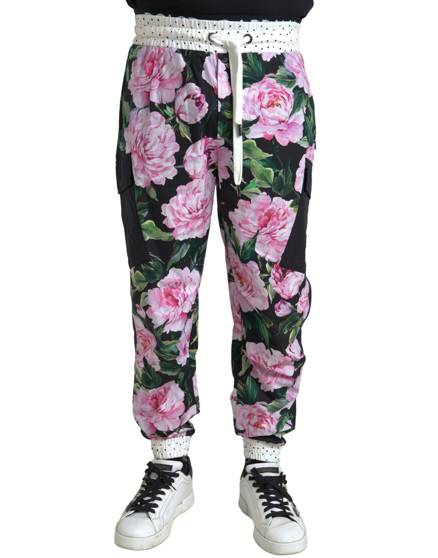 Elegant Multicolor Cotton Joggers - The Luxe Alliance