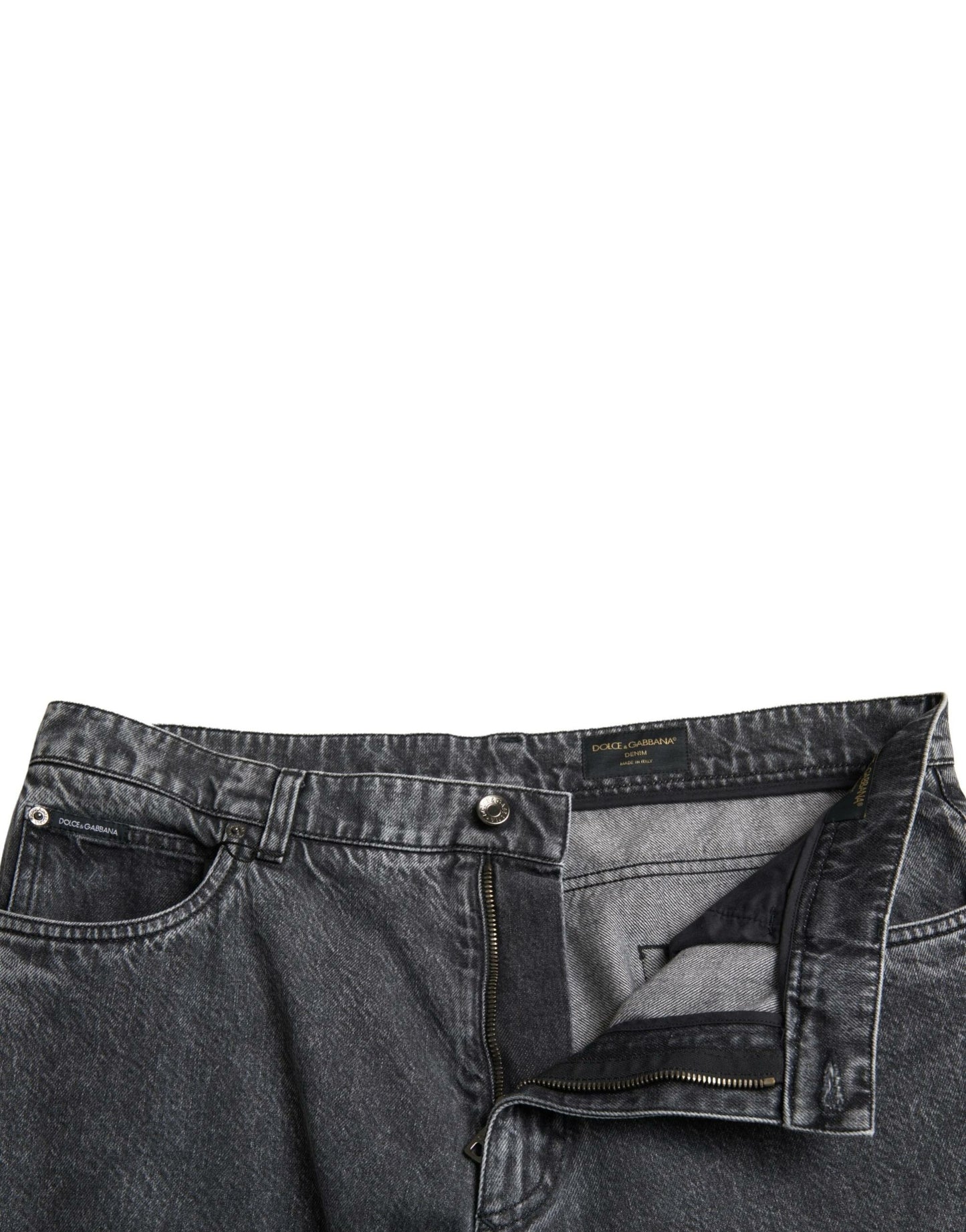  - Elegant Dark Grey Straight Denim Jeans