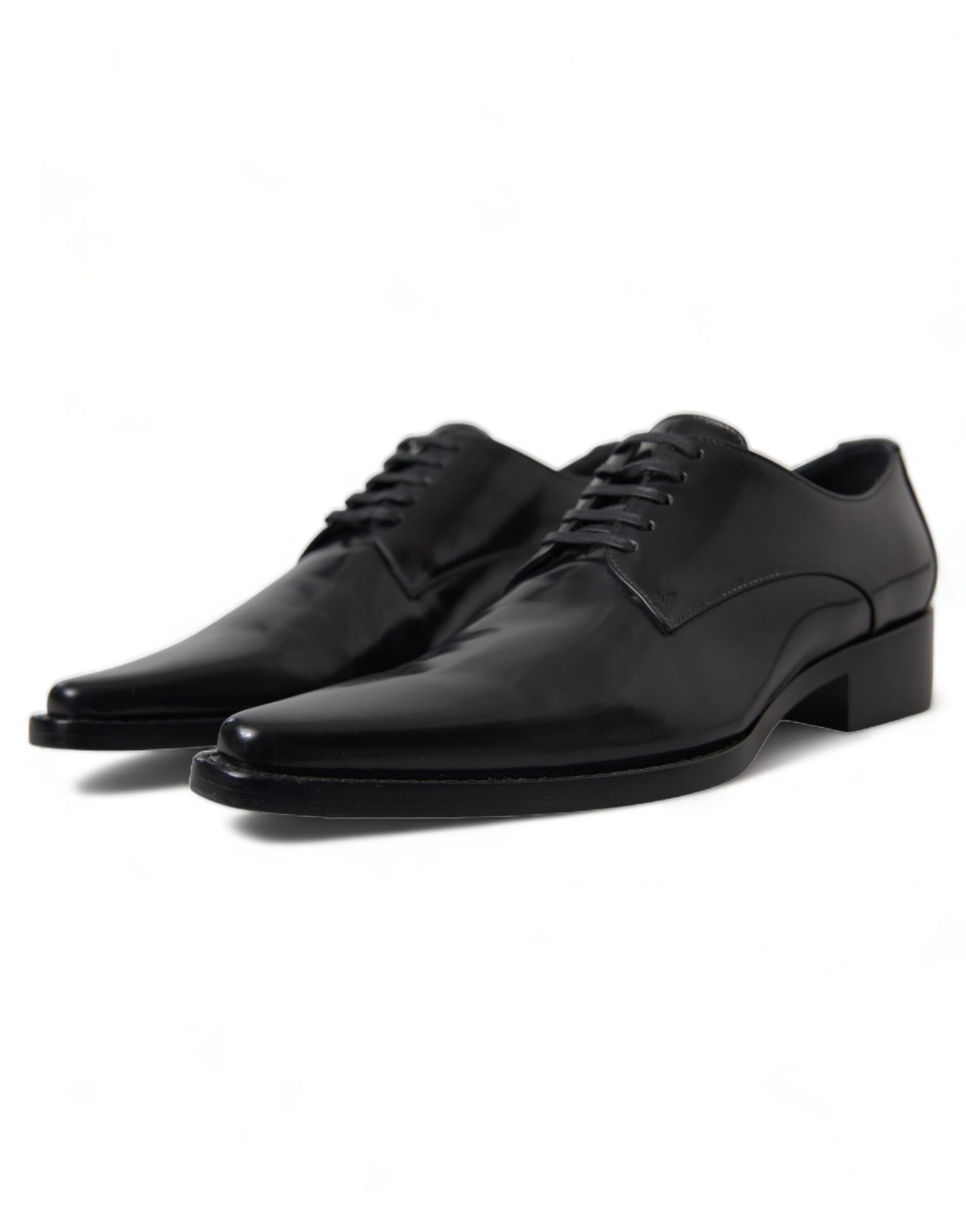  - Elegant Black Leather Formal Flats