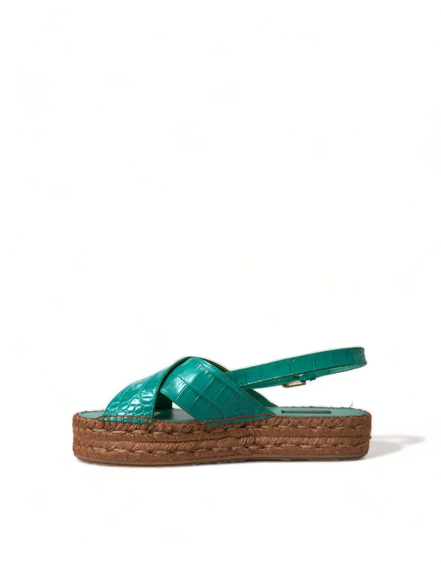  - Elegant Green Espadrille Platform Sandals