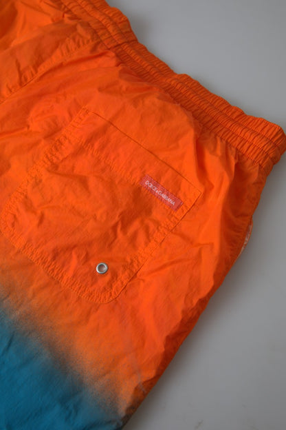  - Gradient Effect Swim Shorts in Vibrant Orange