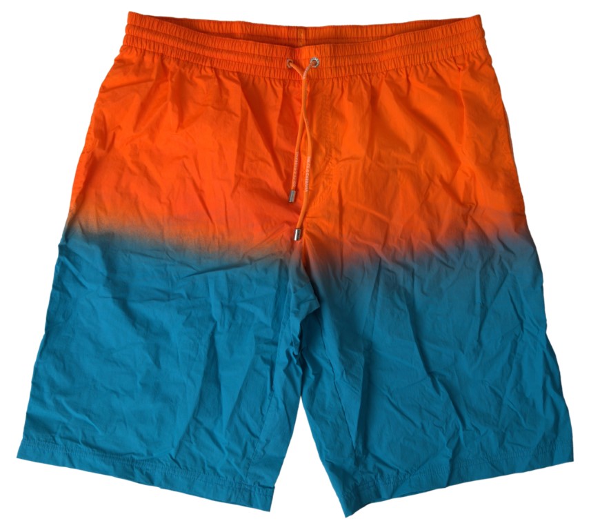  - Gradient Effect Swim Shorts in Vibrant Orange