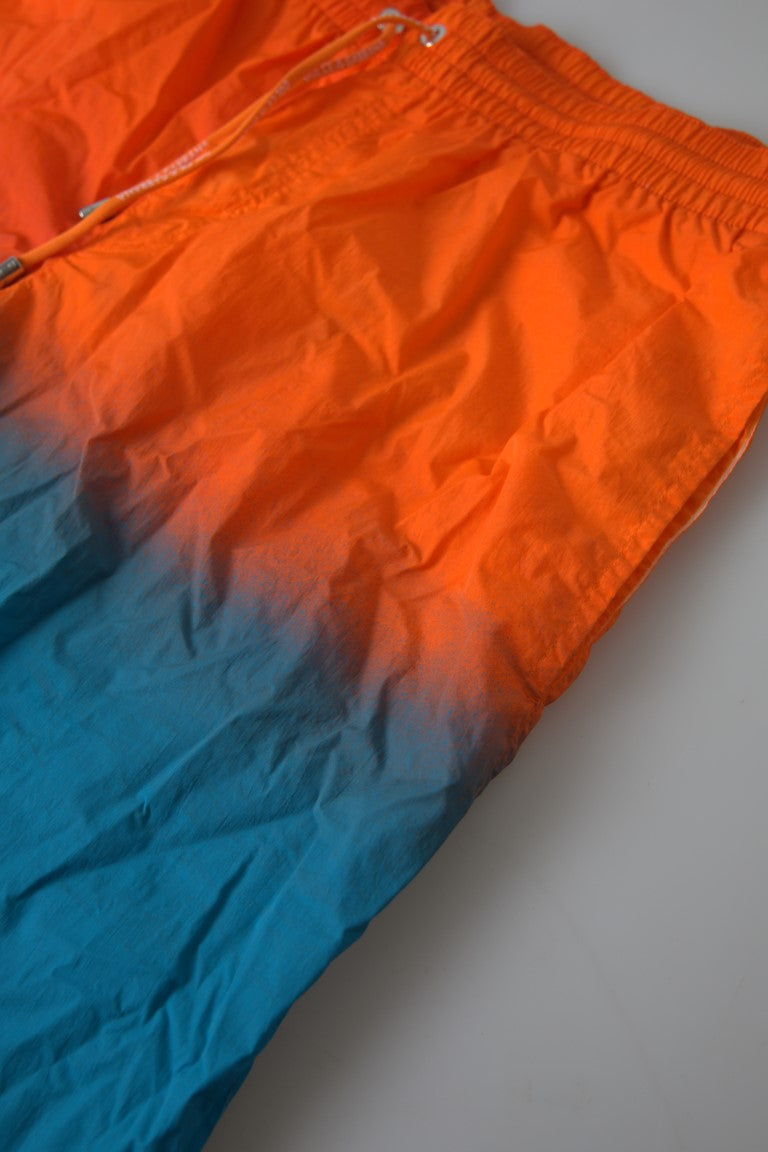  - Gradient Effect Swim Shorts in Vibrant Orange