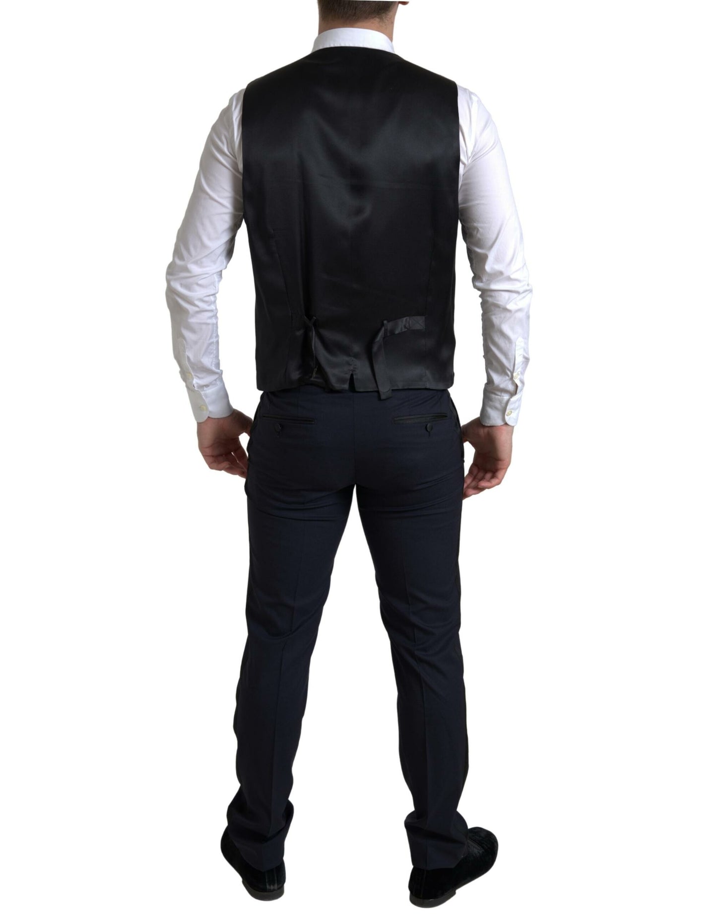  - Elegant Blue & Black Martini Slim Fit Suit