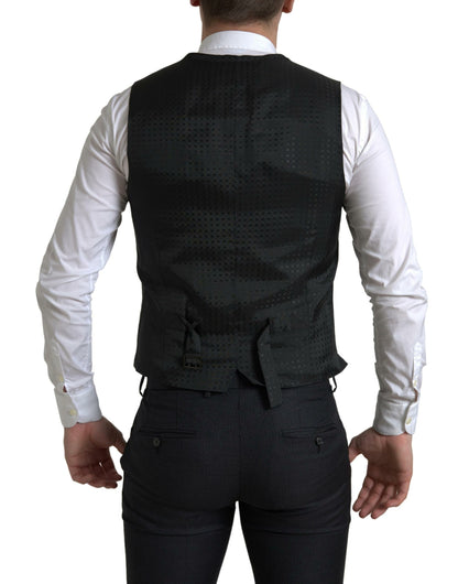 Elegant Black Martini Slim Fit 3-Piece Suit by Dolce & Gabbana