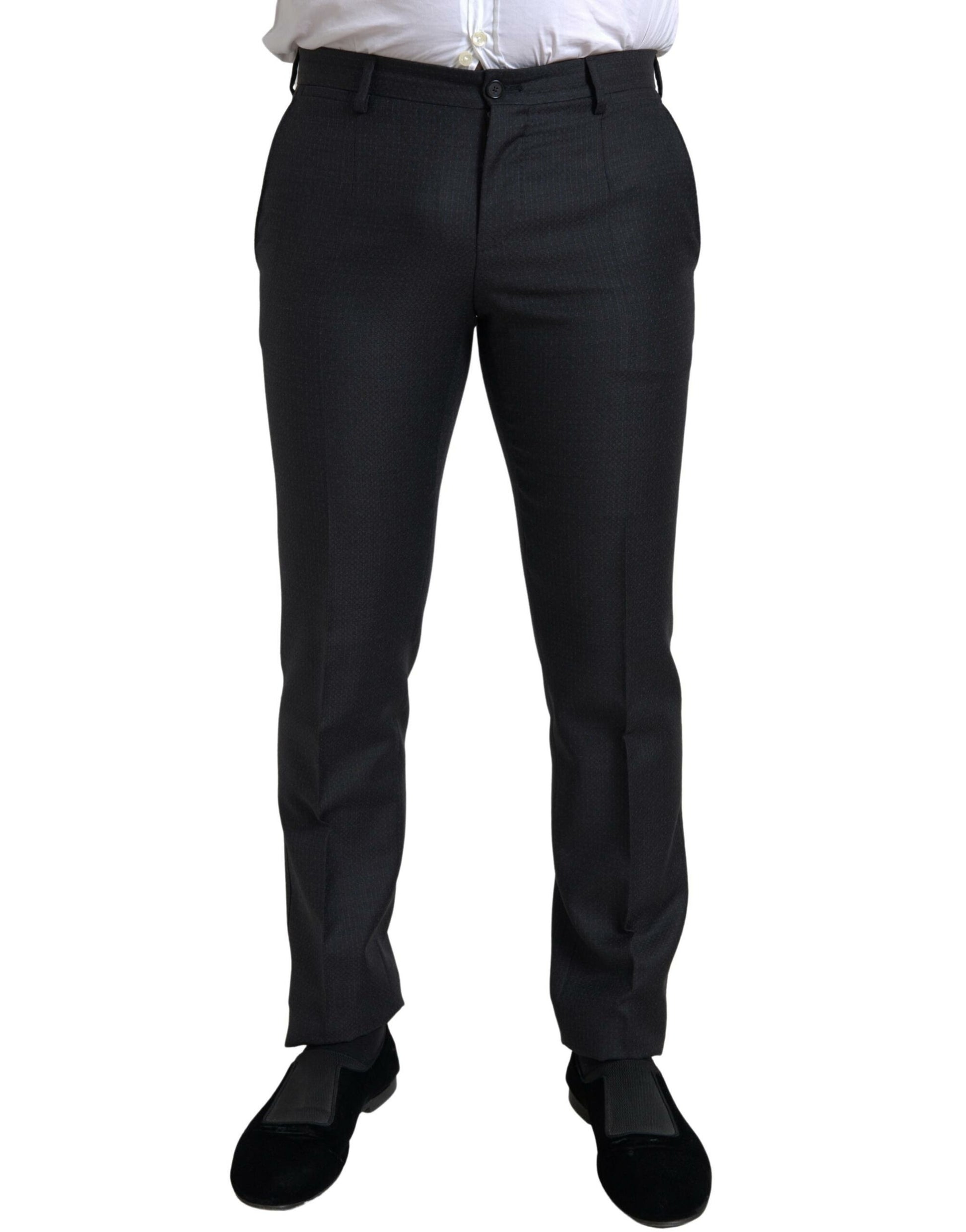Elegant Black Martini Slim Fit 3-Piece Suit by Dolce & Gabbana