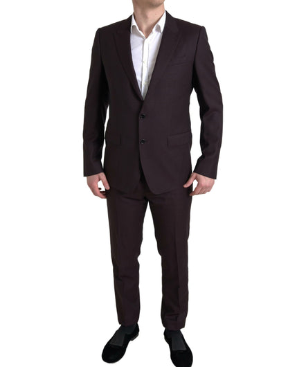  - Maroon Martini Slim Fit 2-Piece Suit