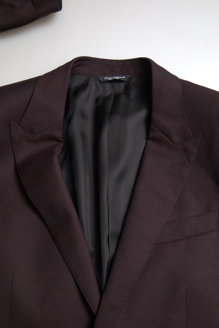  - Maroon Martini Slim Fit 2-Piece Suit