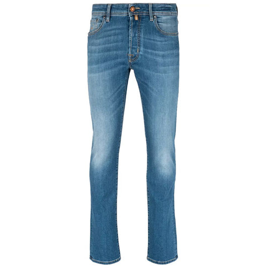  - Elegant Slim Fit Light Blue Denim