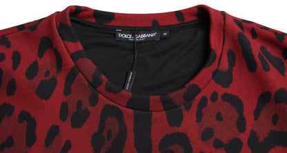  - Red Leopard Print Cotton Tank Top