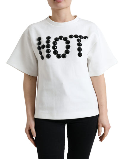  - Embellished Crew Neck Fashion Tee