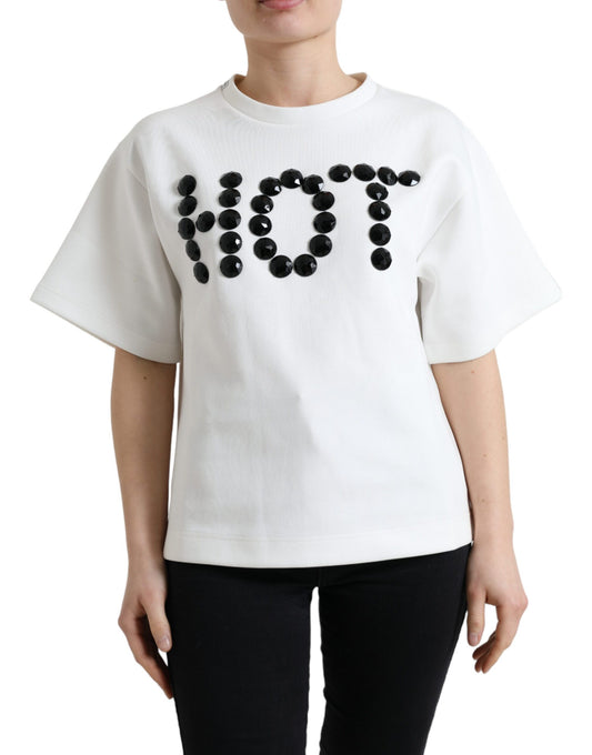  - Embellished Crew Neck Fashion Tee