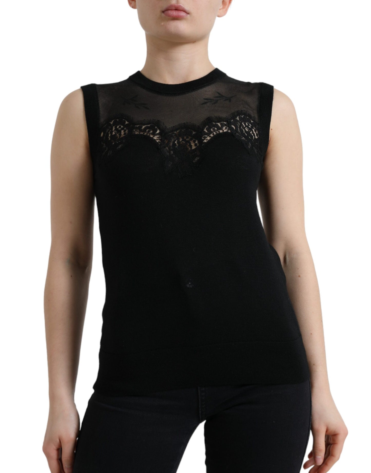 Elegant Lace Trim Sleeveless Tank Top - The Luxe Alliance