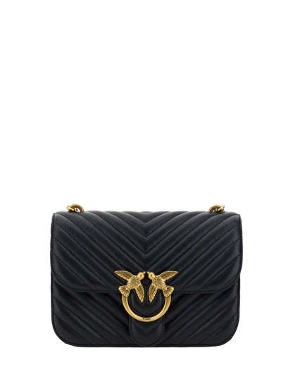  - Elegant Black Quilted Leather Shoulder Bag