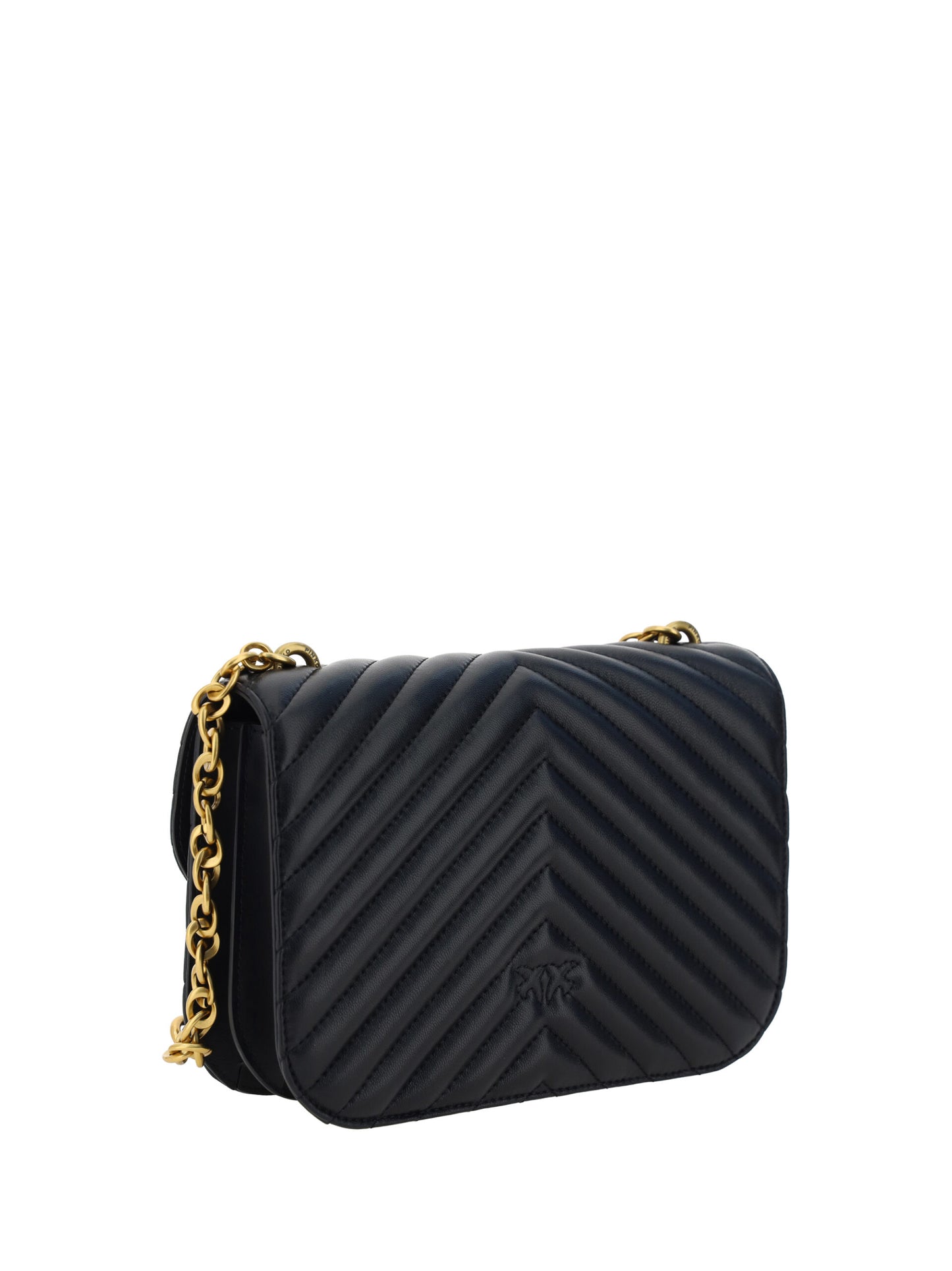  - Elegant Black Quilted Leather Shoulder Bag