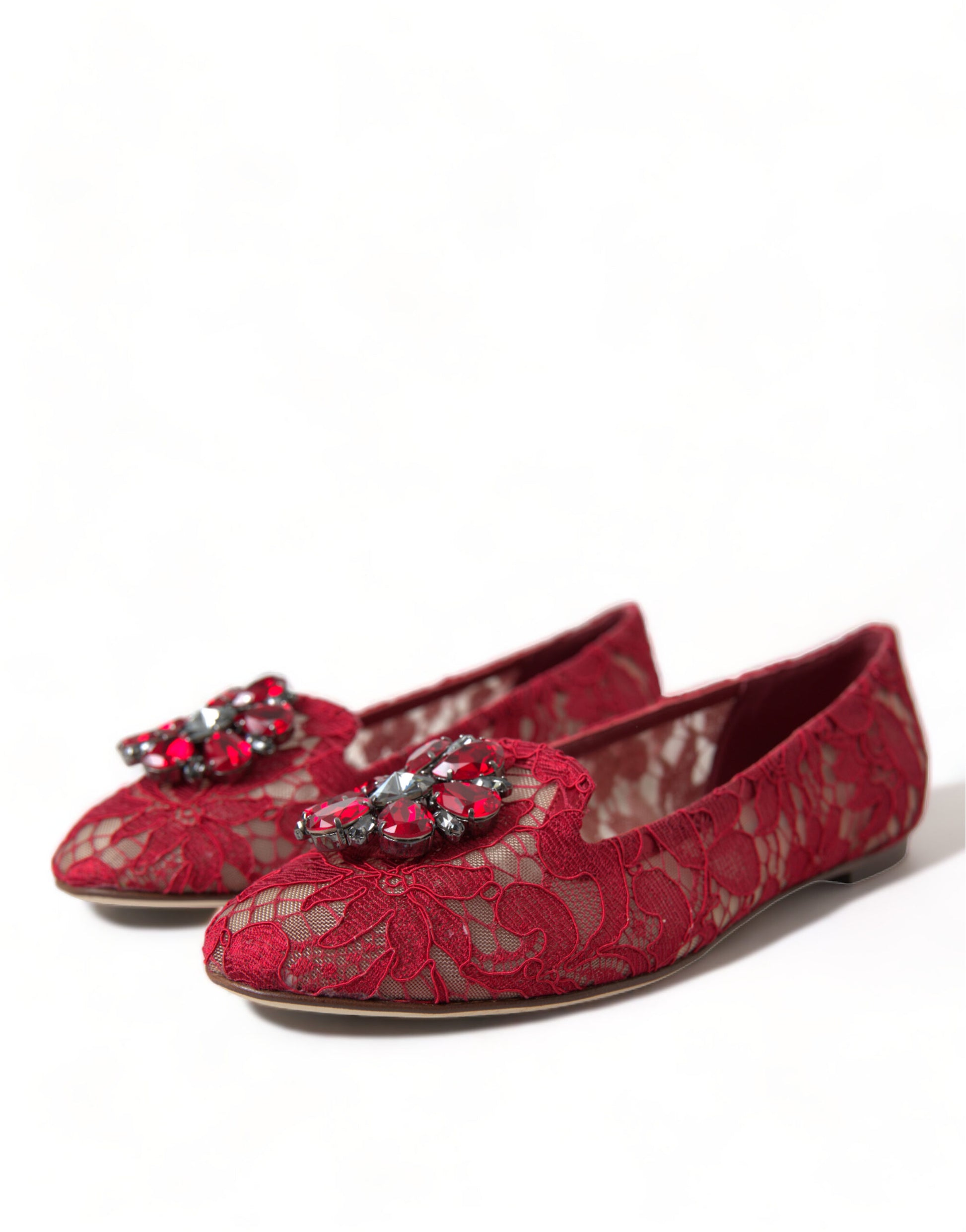 Elegant Floral Lace Vally Flats