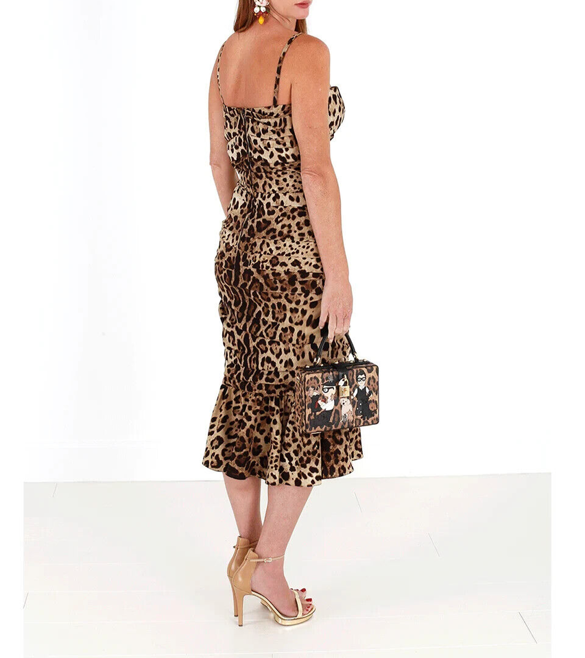  - Elegant Leopard Print Cady Dress