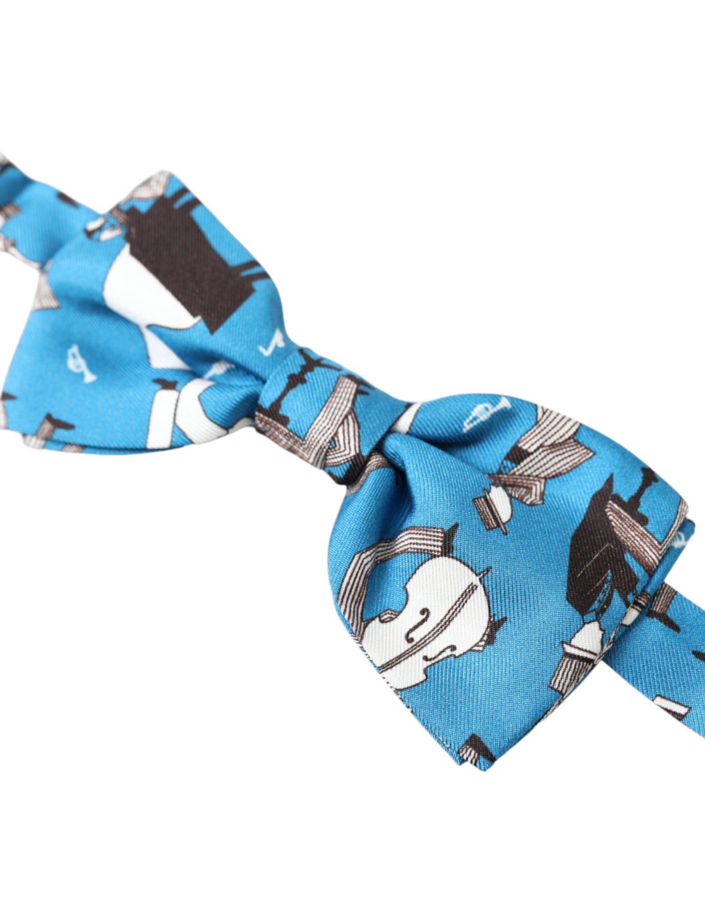  - Elegant Silk Blue Jazz Club Bow Tie