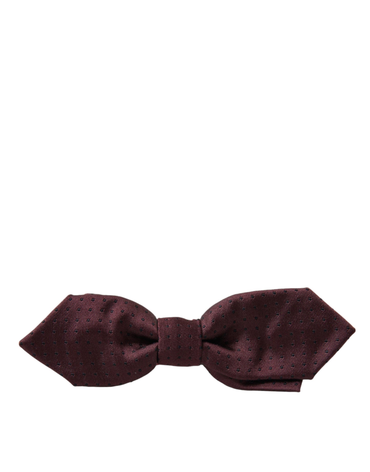  - Elegant Bordeaux Silk Bow Tie