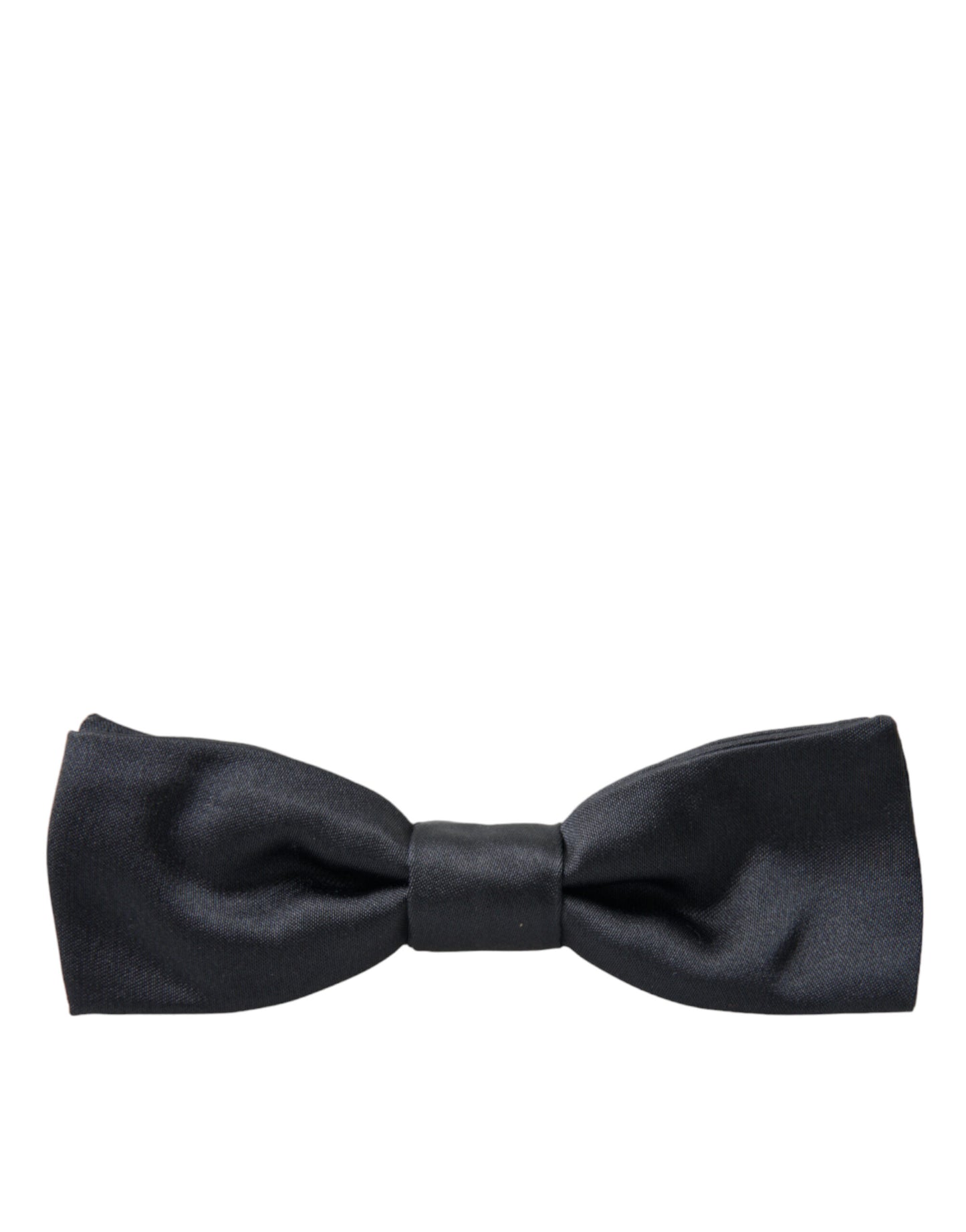  - Elegant Anthracite Gray Silk Bow Tie