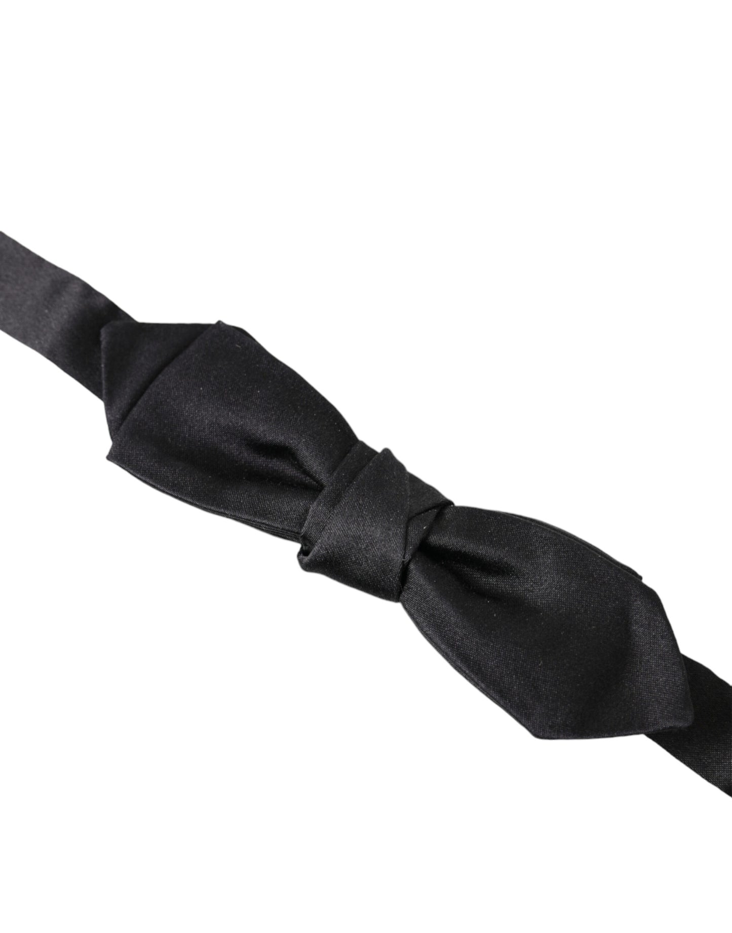  - Elegant Silk Black Bow Tie for Gentleman