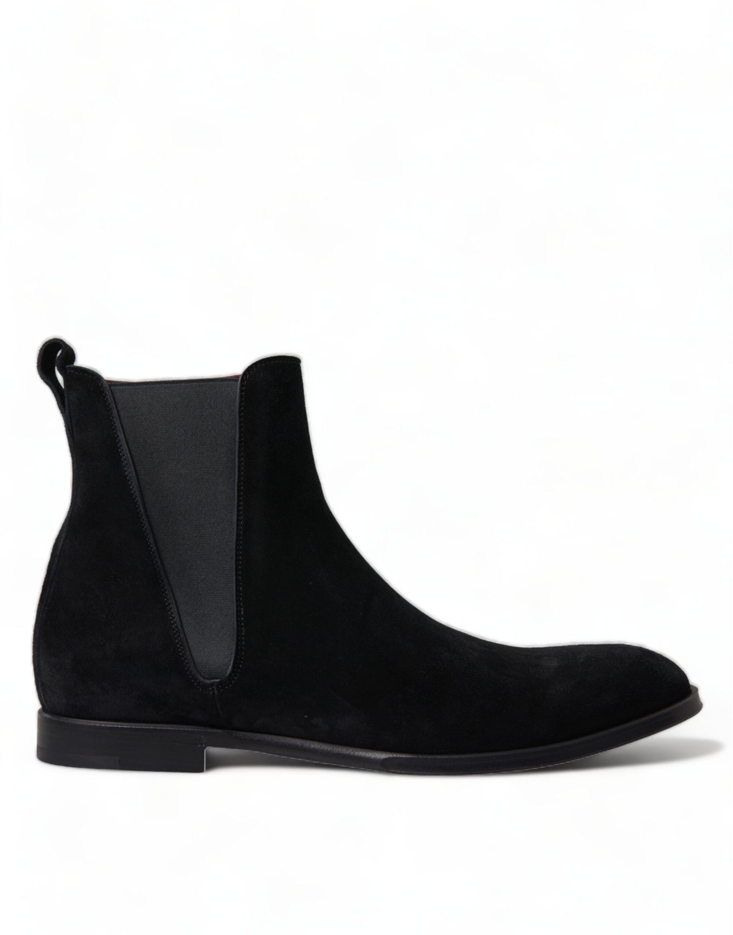  - Elegant Black Velvet Mid-Calf Boots