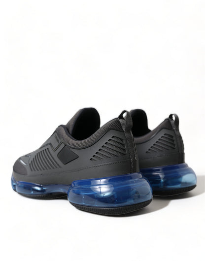  - Elegant Men's Black Mesh Sneakers